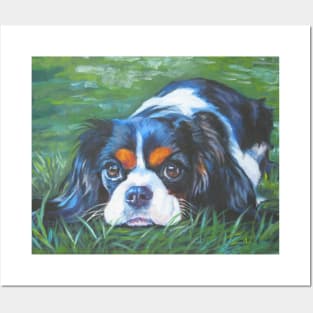 cavalier king charles spaniel fine art painting Posters and Art